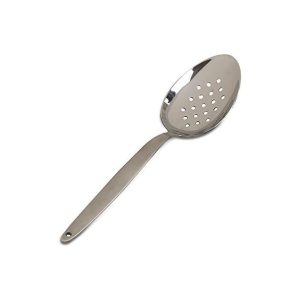 Chef Kunz Perforated Spoon | 18/10 Stainless Steel Plating 9 Inch Basting Quenelle Serving Plating Spoon