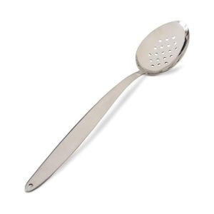 Chef Kunz Serving Spoon Perforated XL | 12 Inch Premium Food-Grade 18/10 Stainless Steel | Large Cooking Spoon | Chef Spoons with Ergonomic Long Handle