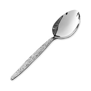 Kunz Chisel Engraving Spoon | 18/10 Stainless Steel Plating Serving Dinner Chef Spoon